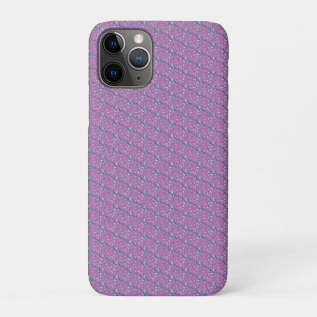 Blue and Purple Leaves  Case-Mate iPhone Case (Back)