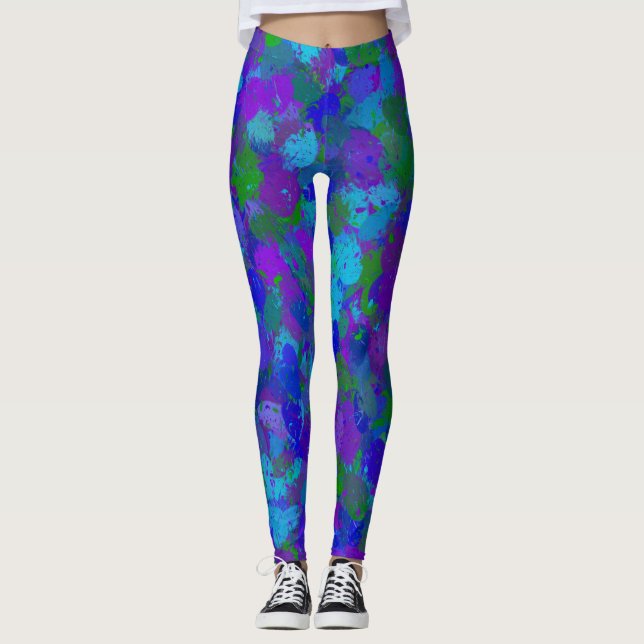 Blue and Purple Leggings (Front)