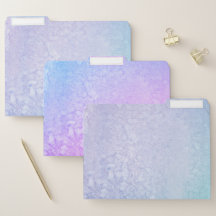 Blue and Purple Marbled File Folders