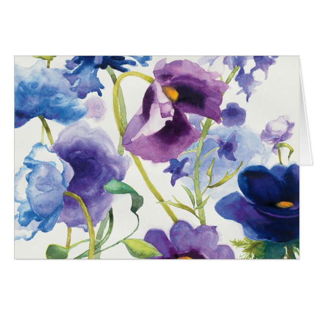 Blue and Purple Mixed Garden (Front Horizontal)