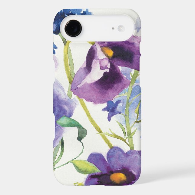 Blue and Purple Mixed Garden Case-Mate iPhone Case (Back)