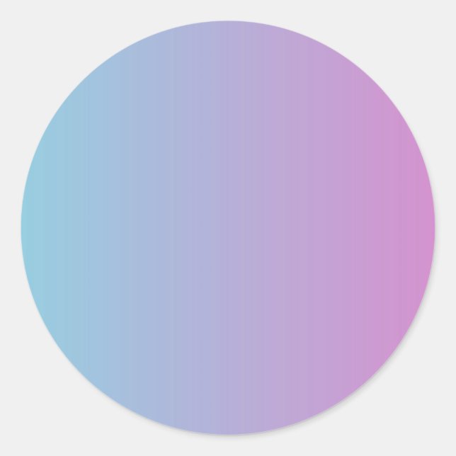 Blue and purple ombre colours gradient Sticker (Front)