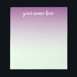 Blue and Purple Ombre Personalised Notepad<br><div class="desc">Blue and Purple Ombre Personalised Notepad</div>