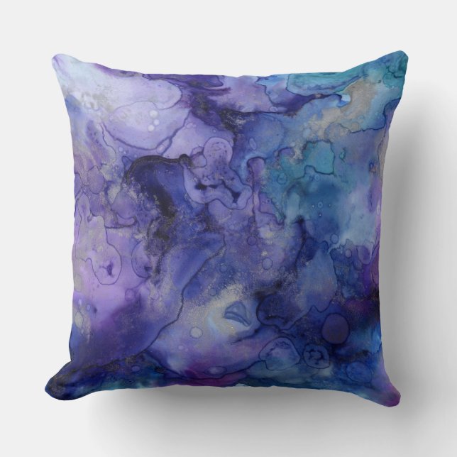 blue and purple pillow (Front)