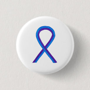 Blue and Purple Ribbon Awareness Custom Pins