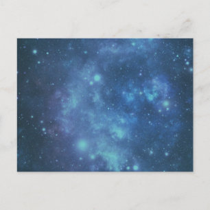 Blue and Purple Space Image Postcard