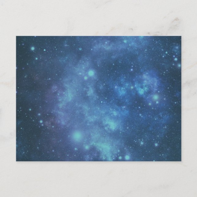 Blue and Purple Space Image Postcard (Front)