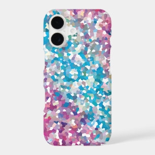 Blue and Purple Sparkly Winter Snow Abstract Art