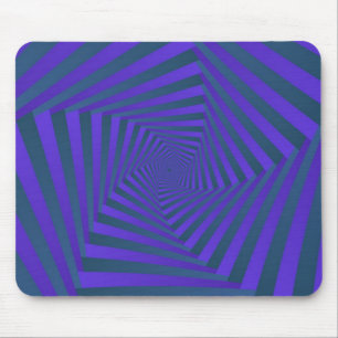 Blue and Purple Spiral Mousepad