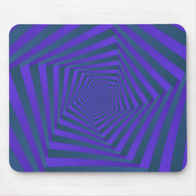 Blue and Purple Spiral Mousepad (Front)