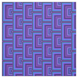 Blue and purple square scales fabric