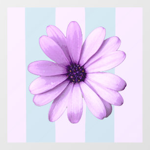 blue and purple striped daisy pattern