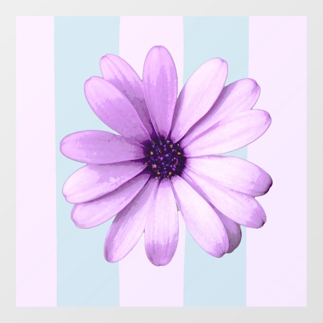 blue and purple striped daisy pattern (Sheet)