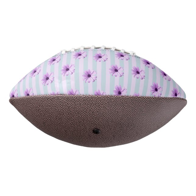blue and purple striped daisy pattern football (Rotated 270)