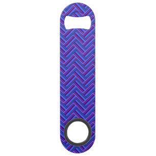 Blue and purple stripes double weave