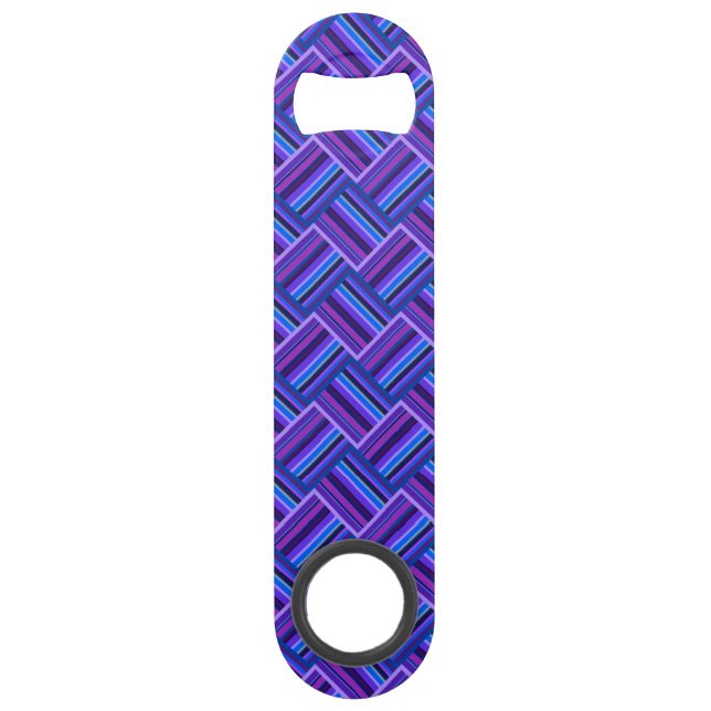 Blue and purple stripes weave (Front)