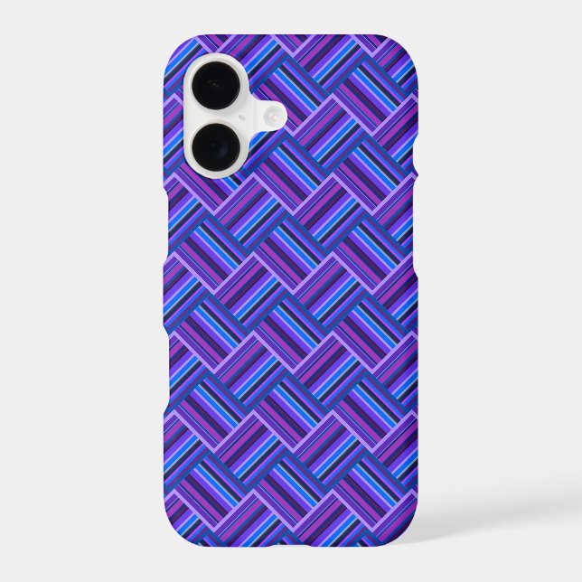 Blue and purple stripes weave (Back)
