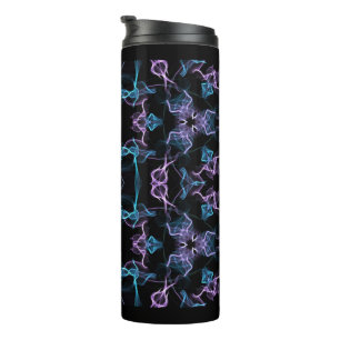 Blue and Purple Triangle Mandala Thermal Tumbler