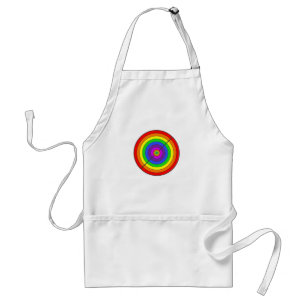 Blue and rainbow standard apron