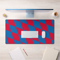 Blue and Red Bavaria Diamond Flag Pattern
