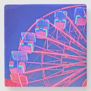 Blue and red Ferris wheel  Stone Coaster