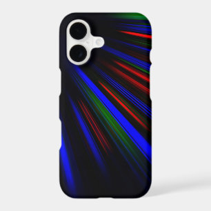 Blue and red light streaks