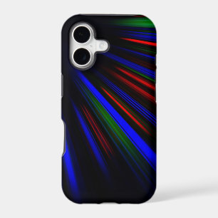 Blue and red light streaks