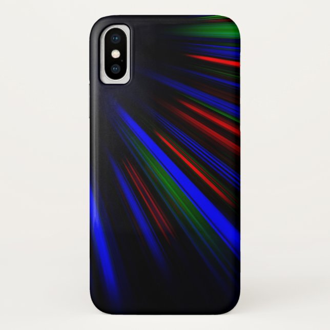 Blue and red light streaks Case-Mate iPhone case (Back)