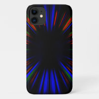 Blue and red light streaks