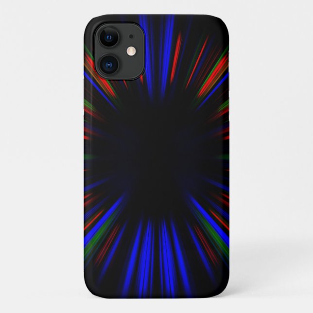 Blue and red light streaks Case-Mate iPhone case (Back)