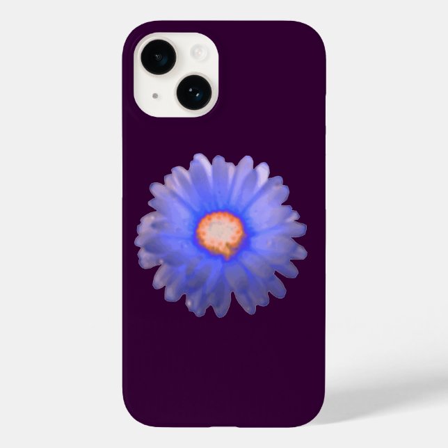 Blue and Red Marigold Case-Mate iPhone Case (Back)