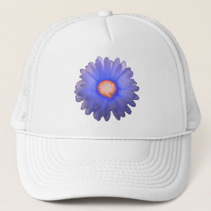 Blue and Red Marigold Hat