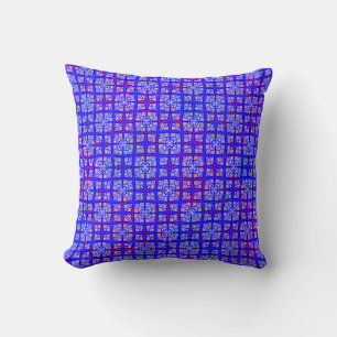 Blue and Red Pattern Colourful Home / Patio Cushion