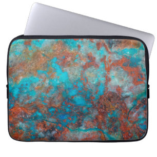 Blue And Red Shattuckite Laptop Sleeve