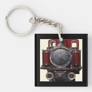 Blue And Red Train Key Ring