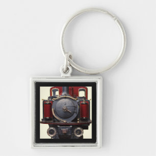 Blue And Red Train Key Ring