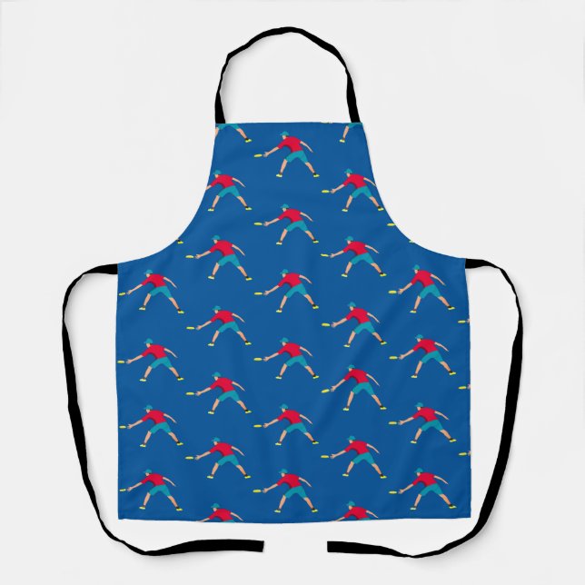 Blue and Red Ultimate Frisbee Apron (Front)