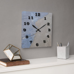 Blue And Seagull Grey Wall Clock