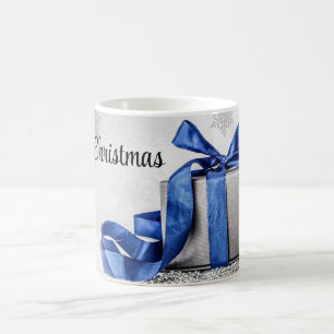 Blue and Silver Christmas Presents  Coffee Mug