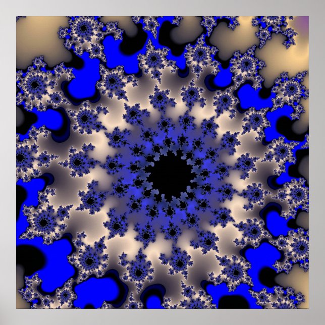 Blue and Silver Eye Poster (Front)