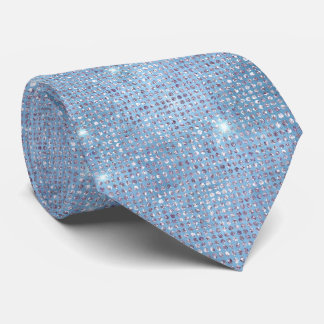 Blue and Silver Sparkles Tie