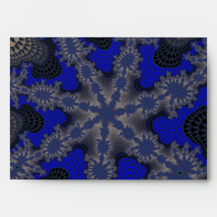 Blue and Silver Starburst Envelope