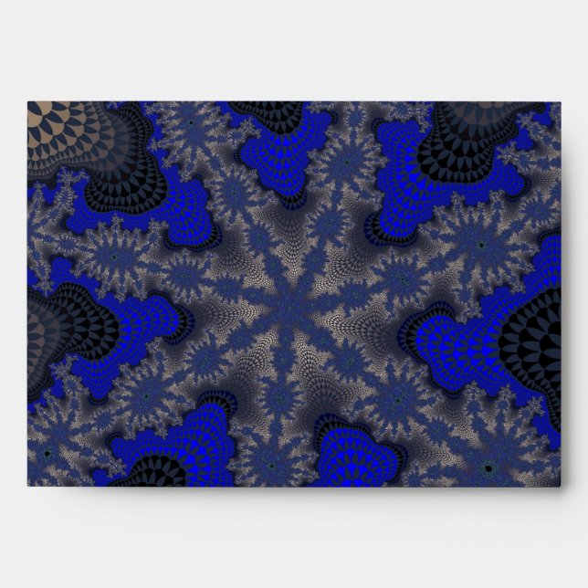 Blue and Silver Starburst Envelope (Front)