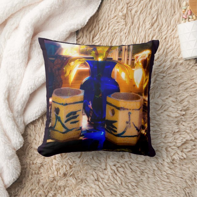 Blue and Sunlight Cushion (Blanket)