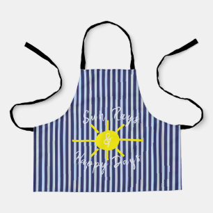 Blue and sunny apron