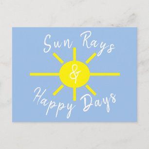 Blue and sunny postcard