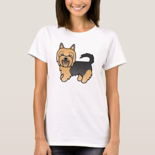 Blue And Tan Australian Terrier Cute Cartoon Dog T-Shirt