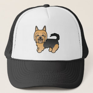 Blue And Tan Australian Terrier Cute Illustration Trucker Hat