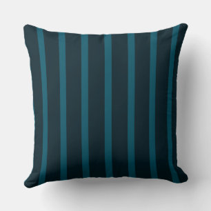 Blue and Teal Stripes Cushion
