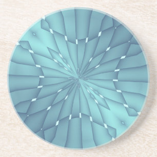 Blue and Turquoise Metallic Star Coaster